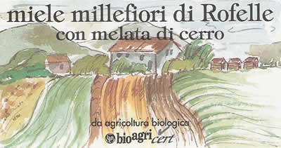 miele millefiori di Rofelle con melata di cerro